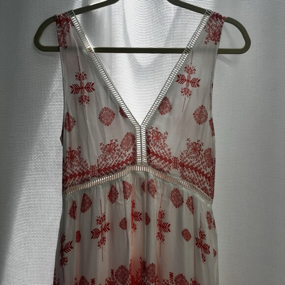 BB Dakota Women White‎ Southwestern  Print Maxi Dress Babydoll Empire Waist 2 - Picture 10 of 10